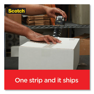 Scotch® Box Lock Shipping Packaging Tape, 1.5" Core With Dispenser, 1.88" X 22.2 Yds, Clear, 6-pack freeshipping - TVN Wholesale